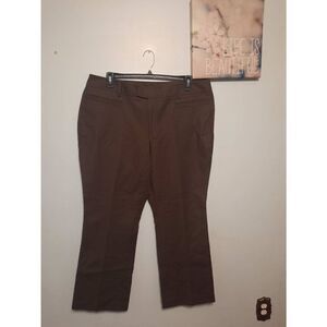 NWT Eddie Bauer Size 20 Blakely Fit Brown Bootcut Dress Pants
